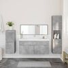 vidaXL Bathroom Furniture Set Concrete grey Engineered wood Large
