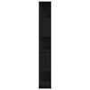 vidaXL Bookcase Black oak 45 x 23.5 x 162.5 cm Engineered wood