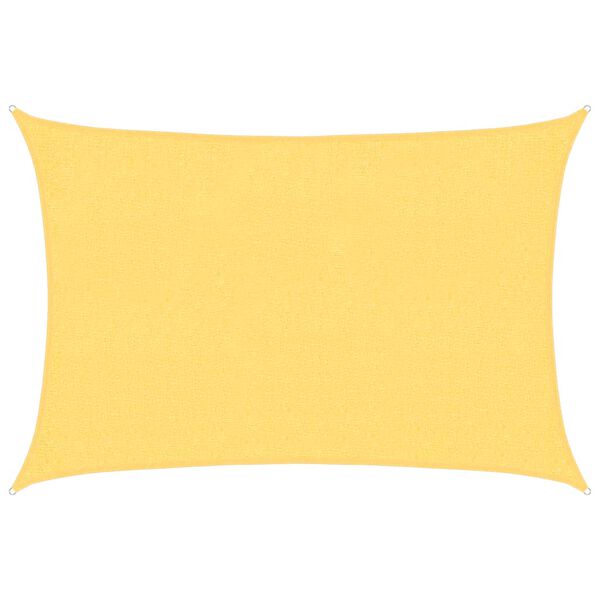 vidaXL Sunshade Sail 1.75 oz/ft² Beige 6.6x9.8' HDPE