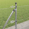 vidaXL Fence with Posts Silver 0.5 x 25 m Steel