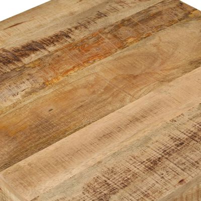 vidaXL Coffee Table 23.6"x23.6"x13.8" Solid Mango Wood