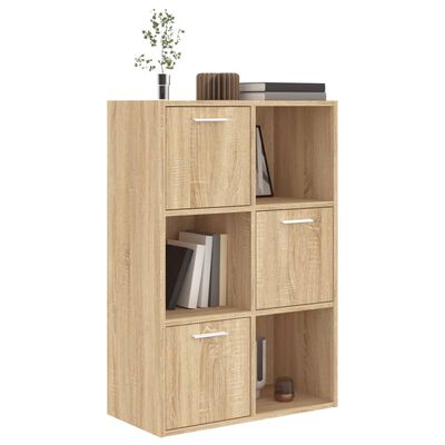vidaXL Storage Cabinet Sonoma Oak 23.6"x11.6"x35.4" Engineered Wood