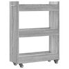 vidaXL Cabinet Grey Sonoma Engineered wood Medium Lockable wheels