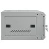 vidaXL Network Cabinet with Storage Gray 60 x 45 x 28 cm Steel