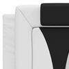 vidaXL Headboard Cushion White and Black