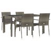 vidaXL Garden Dining Set Grey, Dark Grey
