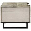 vidaXL Coffee Table Beige and Black 39.37 x 21.26 x 15.75 in