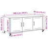 vidaXL TV Cabinet Pink Cold-rolled Steel Medium Storage TV Cabinet