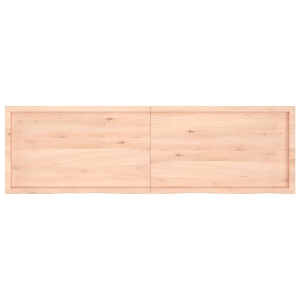 vidaXL Bathroom Countertop 78.7 x 23.6 x (0.8-1.6) " Untreated Solid Wood