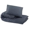 vidaXL Duvet Cover Set Anthracite Microfiber 53.1 x 78.7 in Lightweight