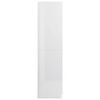 vidaXL Wardrobe High gloss white Engineered wood Compact Wardrobe