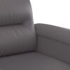 vidaXL 2-seater Sofa Grey Faux leather, metal, foam 2-seater Durable