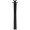 vidaXL Dining Table Leg Set of 2 Black Powder-Coated Steel Medium