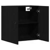 vidaXL Wall Cabinet Black Oak 23.6"x 12.2"x 23.6" Engineered Wood