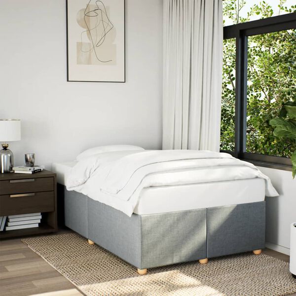 vidaXL Bed Frame Light Grey