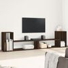 vidaXL TV Cabinet Brown Oak Engineered Wood 39.4 x 11.8 x 19.7 in