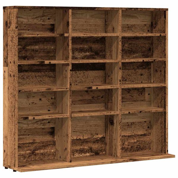 vidaXL CD Cabinet Old wood Engineered wood 39.4 x 9.1 x 35.2 in