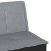 vidaXL Sofa Bed Light grey Fabric, plywood, faux leather, foam
