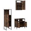vidaXL Bathroom Furniture Set Smoked oak