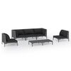 vidaXL Garden Lounge Set Dark grey