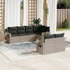 vidaXL Garden Sofa Set Light Grey, Dark Grey