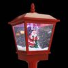 vidaXL Christmas Street Lamp Black, Red ABS, PVC 70.9 in tall