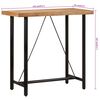 vidaXL Bar Table Honey Solid acacia wood Medium Durable Bar Table