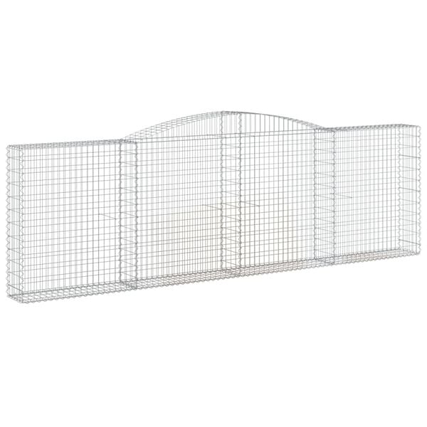 vidaXL Gabion Basket Set of 20 Silver Galvanized iron Large