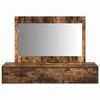 vidaXL Dressing Table Brown 39.37 x 15.75 x 27.56 in Engineered Wood