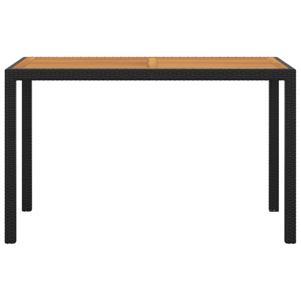 vidaXL Garden Dining Set Black