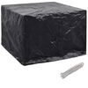 vidaXL Garden Furniture Cover Set of 2 Black Polyethylene