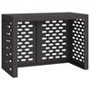 vidaXL Air Conditioner Cover Black 39.37 x 19.69 x 27.56 in Steel