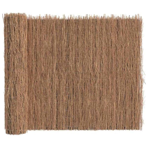 vidaXL Brushwood Fence Brown 157.48 x 59.06 in Brushwood