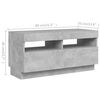 vidaXL TV Cabinet Concrete grey Engineered wood Large TV Cabinet