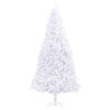 vidaXL Christmas Tree White PVC tree, steel stand Extra Large