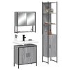 vidaXL Bathroom Furniture Set Grey Sonoma