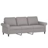 vidaXL 3-seater Sofa With Footstool Light grey