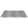 vidaXL Checker Plates 2 pcs Silver 7.9" x 7.9" Aluminium