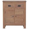 vidaXL Sideboard Natural Teak Solid Teak Wood 25.6 x 11.8 x 29.5 in