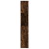 vidaXL Bathroom Cabinet Smoked Oak Engineered Wood Tall Bathroom Cabinet