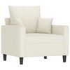 vidaXL Sofa Set Cream Velvet (100% polyester), metal, textilene, plywood