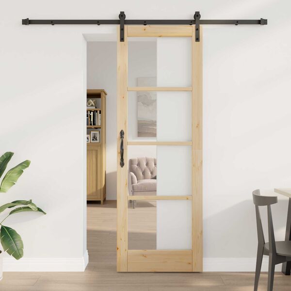 vidaXL Sliding Door ORKDAL Natural 28.94 x 83.07 in