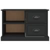 vidaXL TV Cabinet Black Engineered Wood Standard TV Cabinet