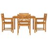 vidaXL Garden Dining Set 5 pcs Brown Solid Acacia wood