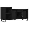 vidaXL TV Cabinet Set Wall-mounted Black Oak 39.37 x 13.78 x 21.65 in