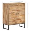 vidaXL Sideboard Natural Brown Reclaimed teak wood 23.6 x 11.8 x 29.5 in