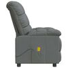 vidaXL Massage Chair Dark Grey 100% polyester, plywood, iron Standard