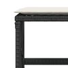 vidaXL Garden Dining Set Beige, Black
