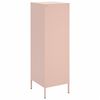 vidaXL Highboard Pink Steel Medium Highboard Rectangular Industrial