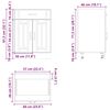 vidaXL Kitchen Base Cabinet Old wood Engineered wood Roughly 23.6 in wide